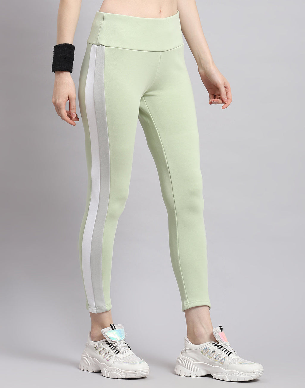 Leggings verdes de corte regular para mujer Rock.it