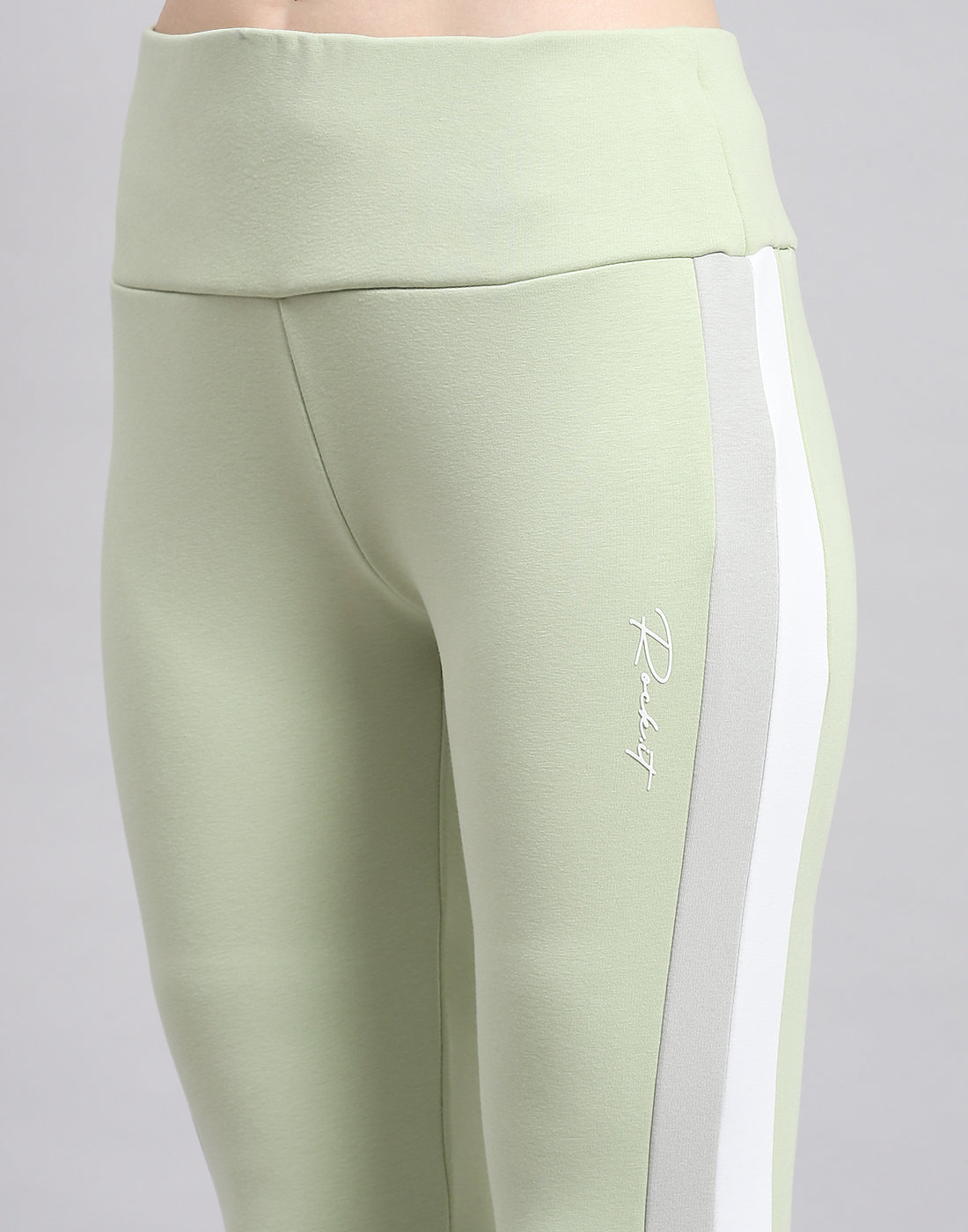 Leggings verdes de corte regular para mujer Rock.it
