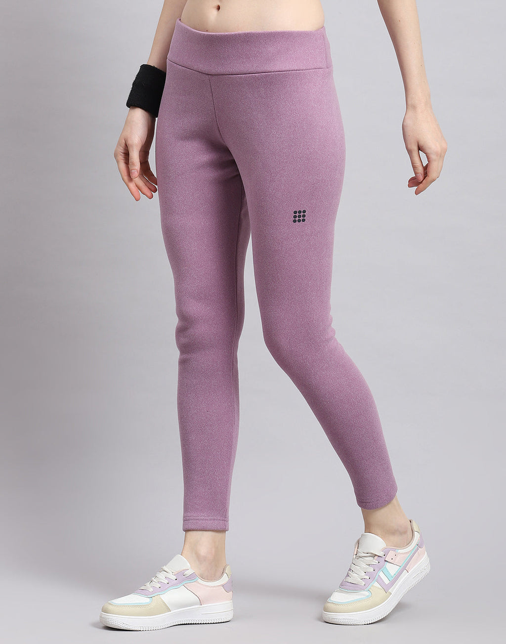 Leggings de corte regular para mujer Rock.it en color morado sólido