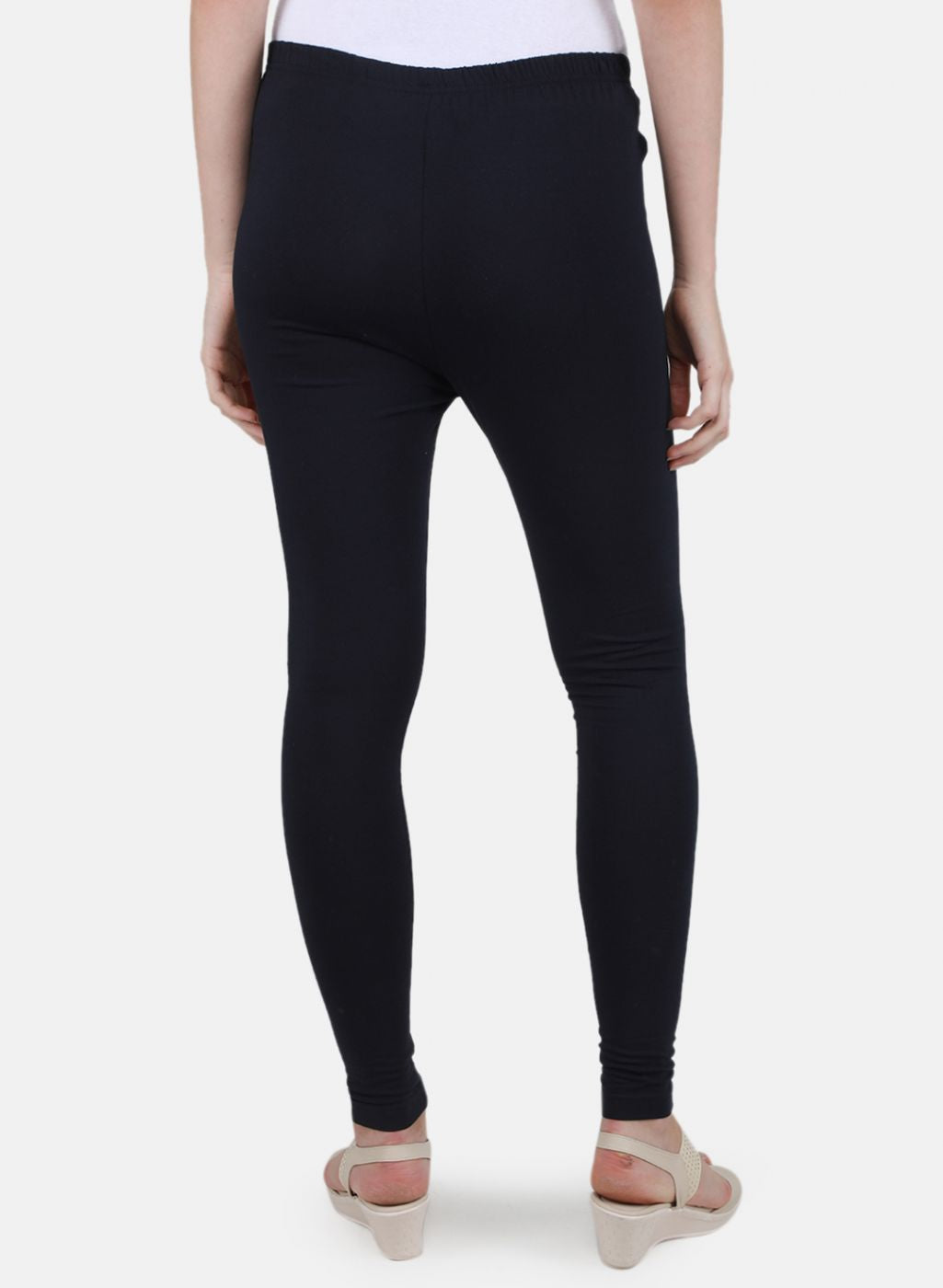 Leggings lisos azul marino para mujer