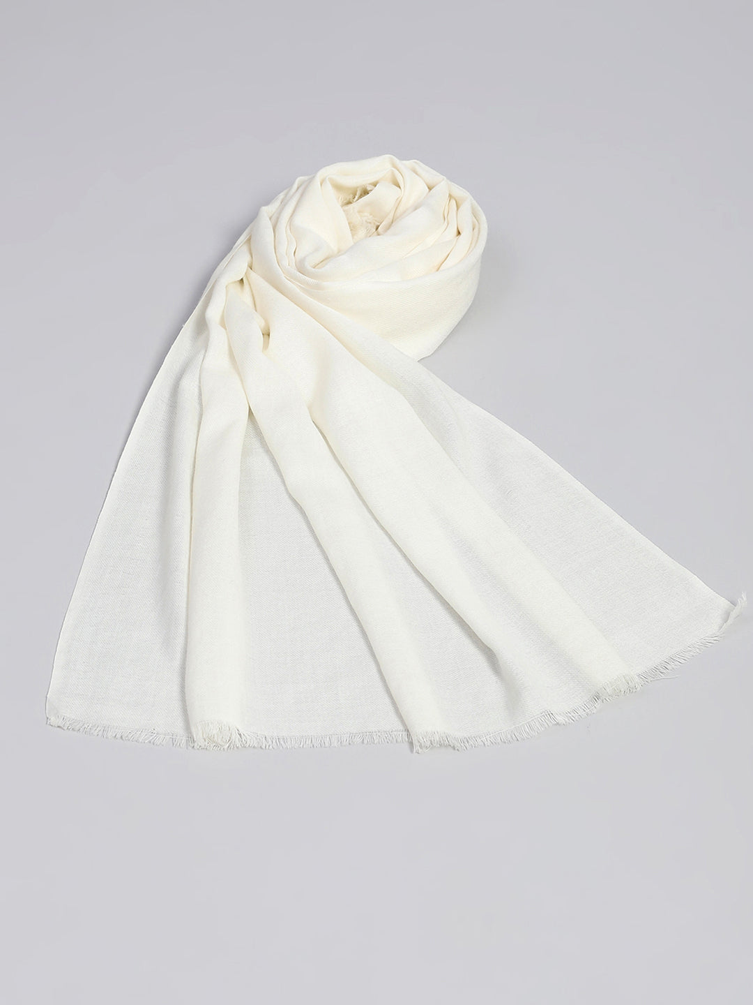 Estola elegante blanca lisa para mujer