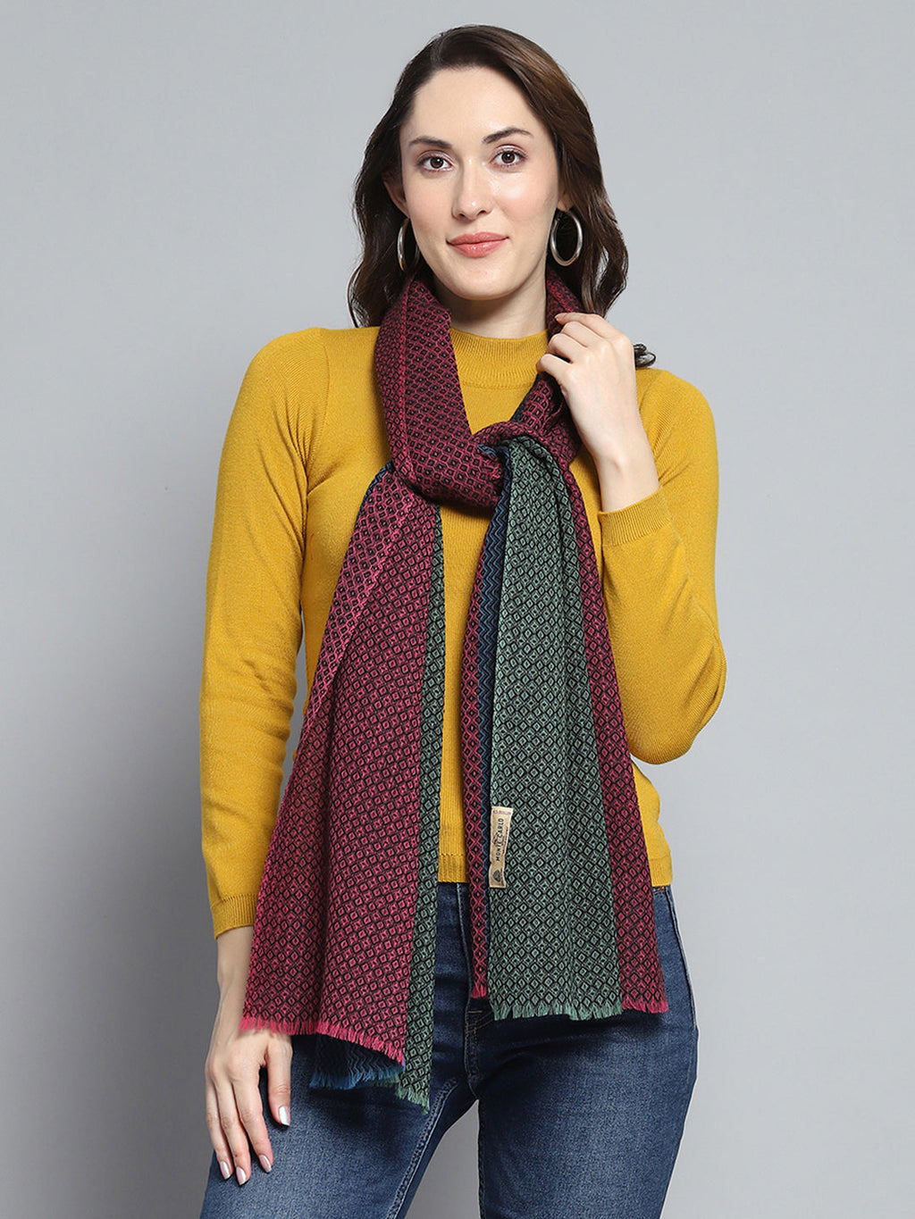 Estola de moda multicolor con diseño propio para mujer