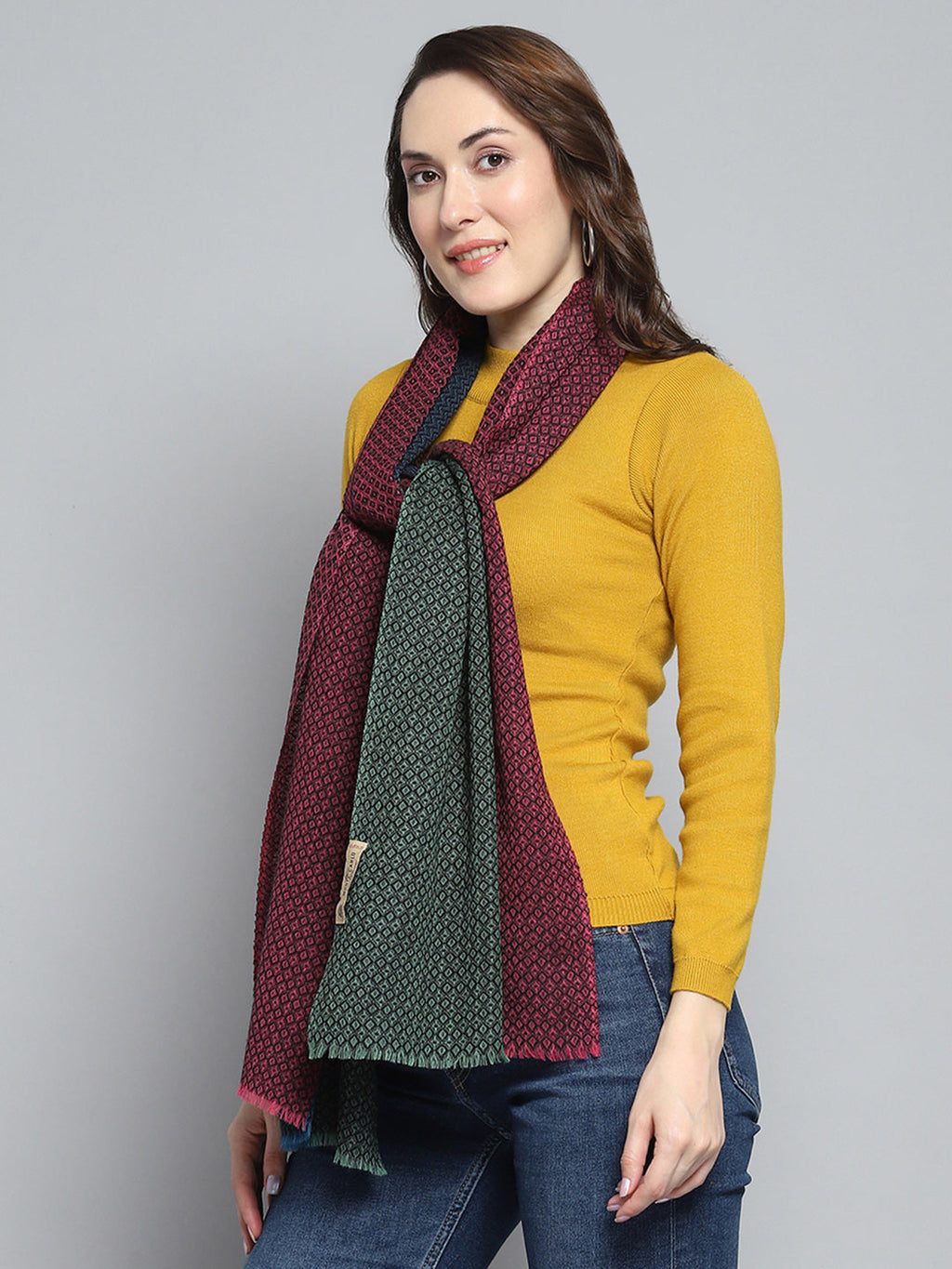 Estola de moda multicolor con diseño propio para mujer