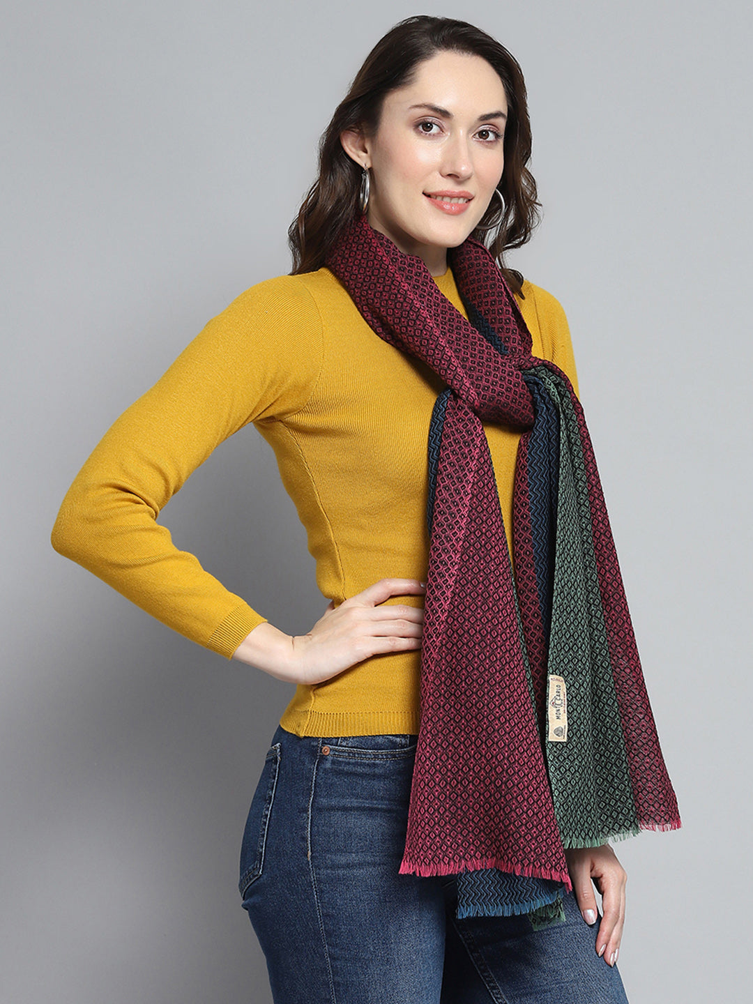 Estola de moda multicolor con diseño propio para mujer