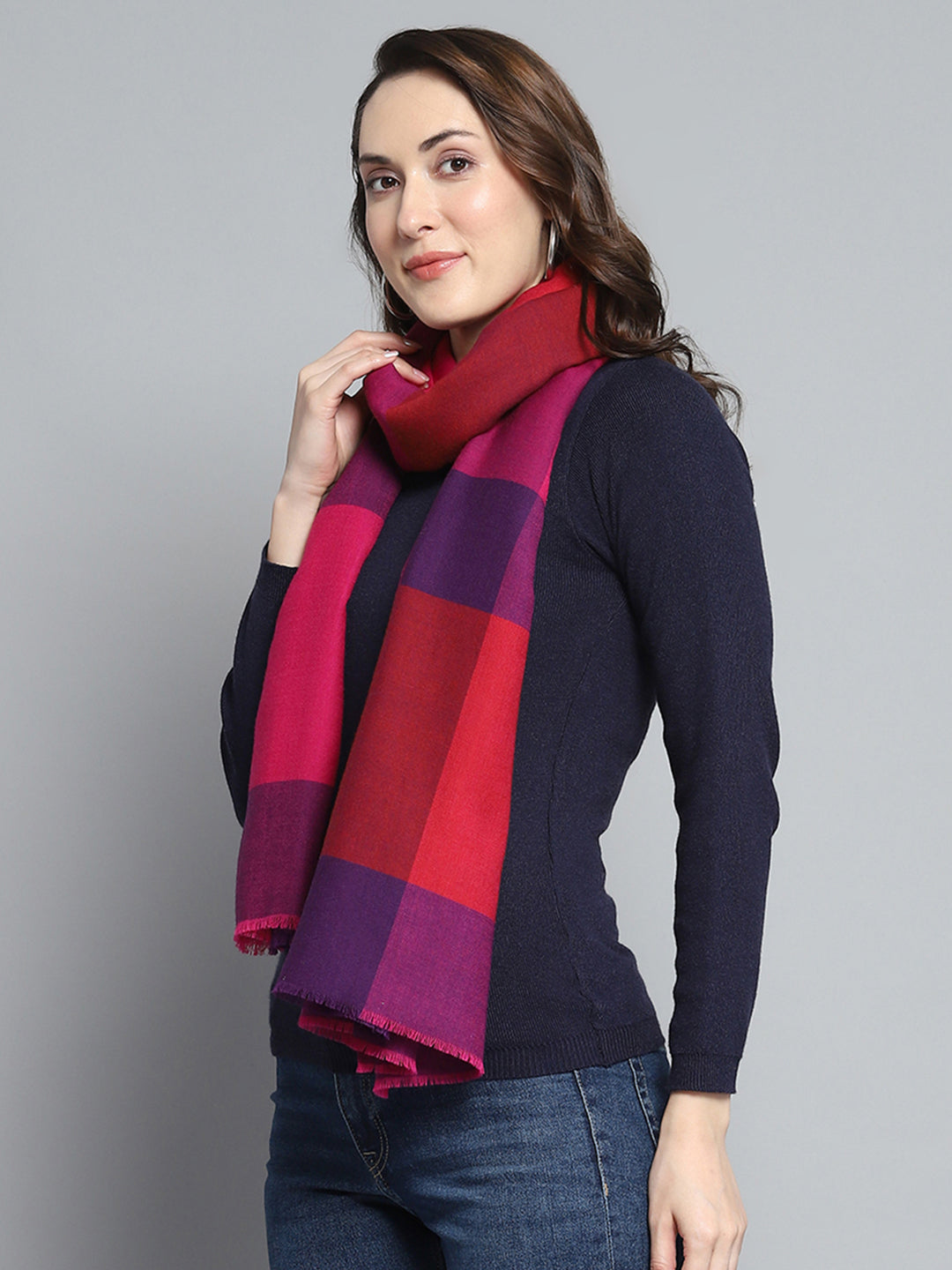 Estola de moda multicolor con diseño propio para mujer