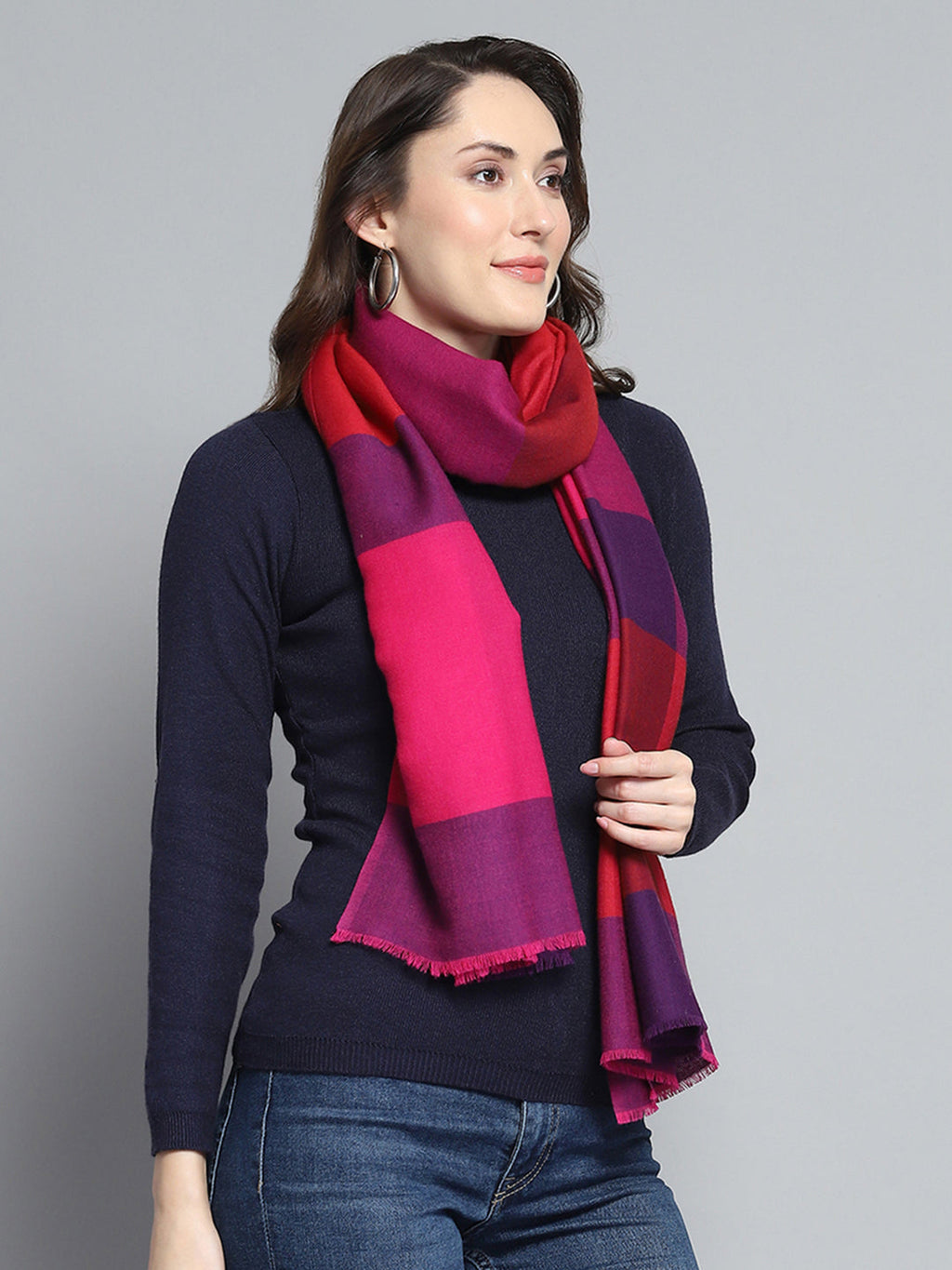 Estola de moda multicolor con diseño propio para mujer