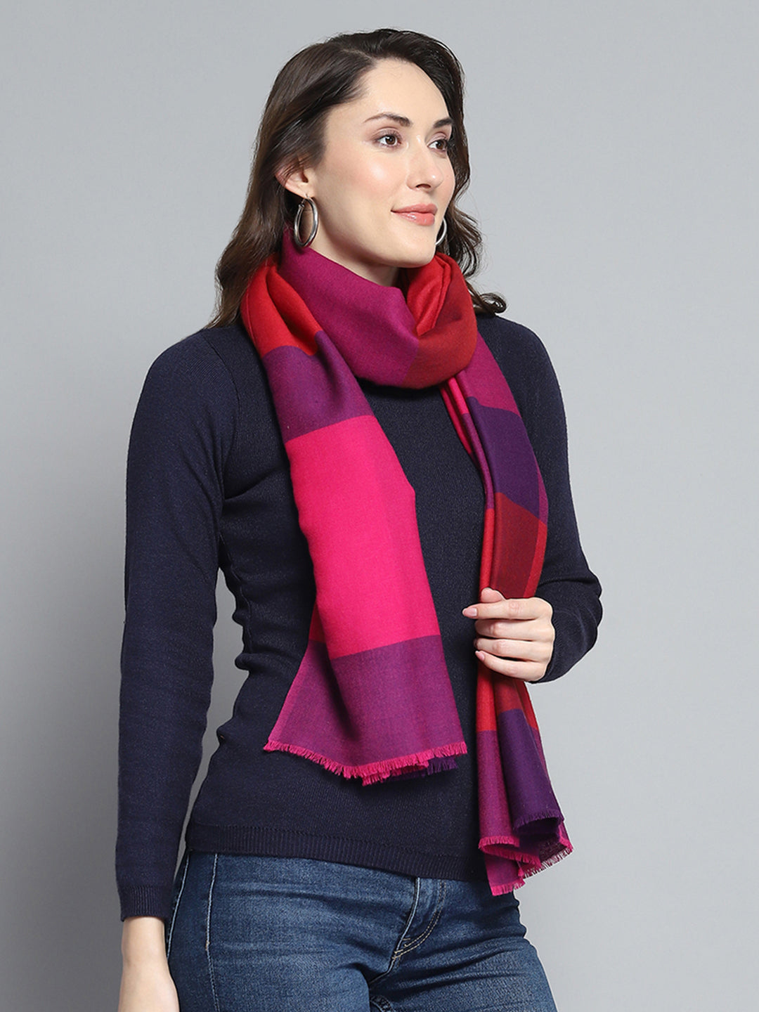 Estola de moda multicolor con diseño propio para mujer