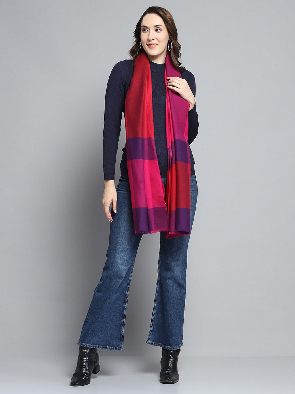 Estola de moda multicolor con diseño propio para mujer