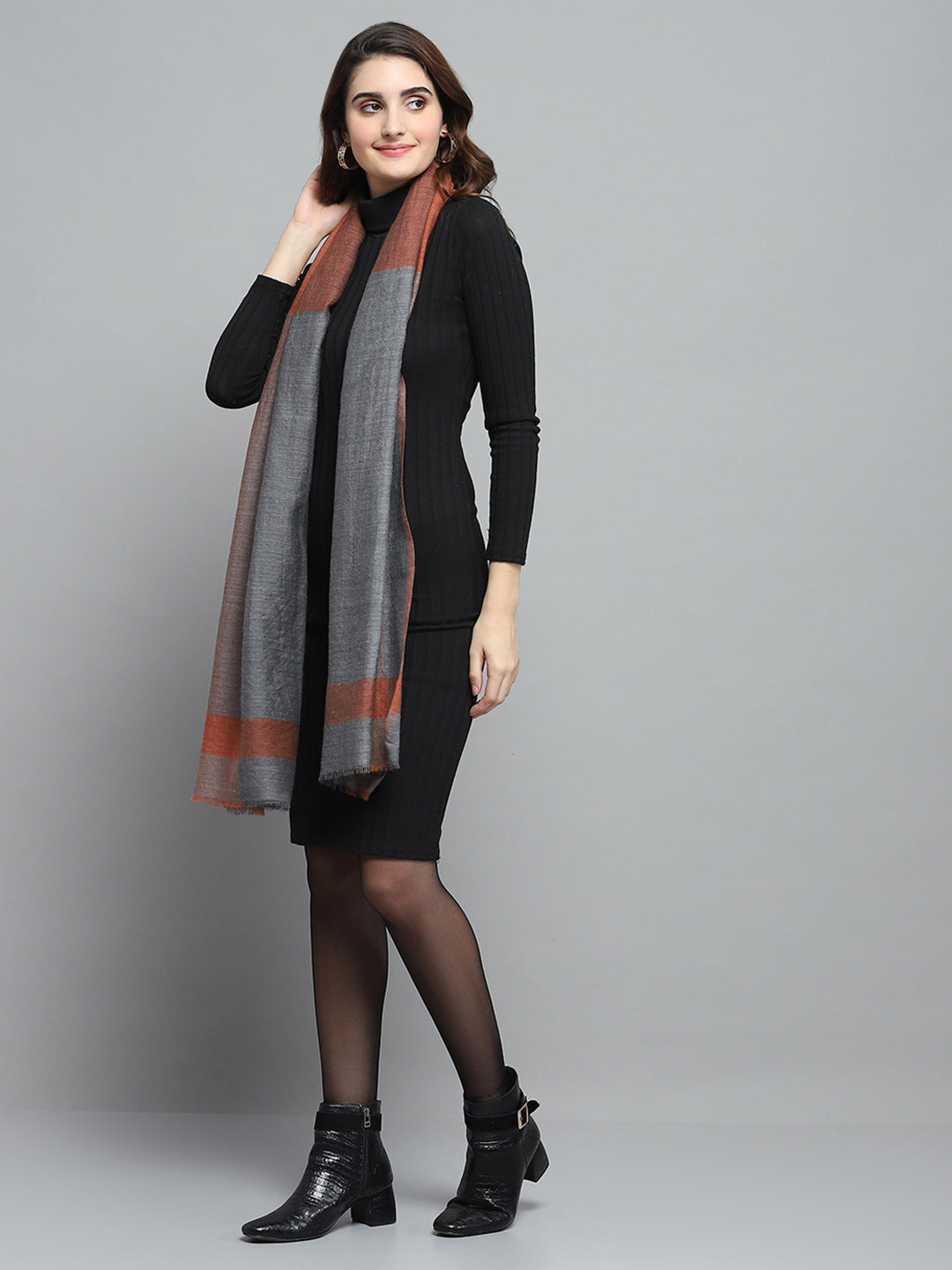 Estola de moda multicolor con diseño estampado para mujer