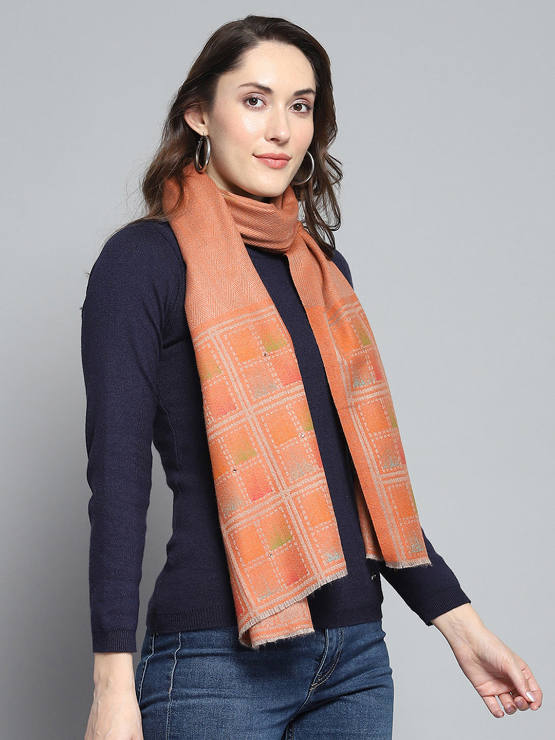 Estola de moda multicolor con diseño para mujer