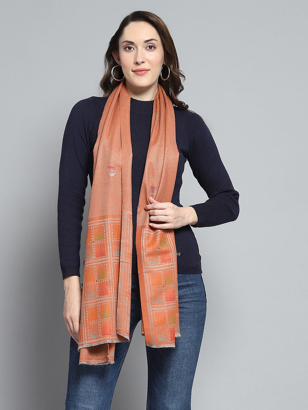 Estola de moda multicolor con diseño para mujer