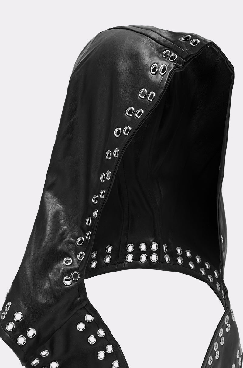 Pañuelo para la cabeza de cuero sintético Oh So Chic – Elegante turbante de PU