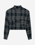 Blusa corta de cuadros