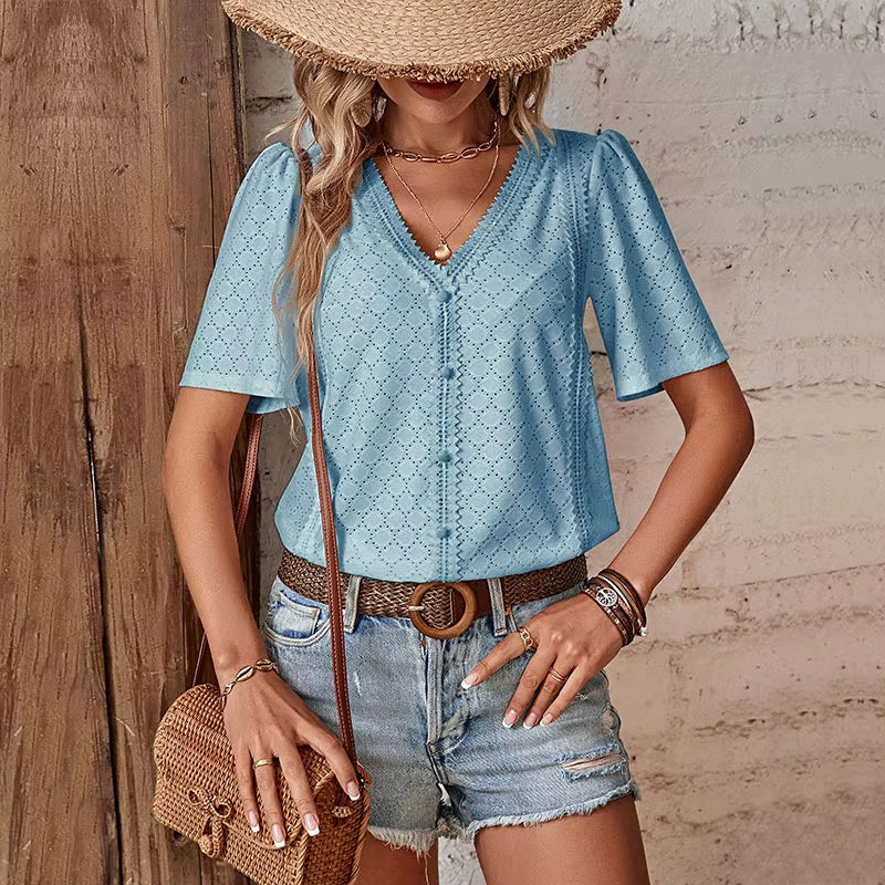 Blusa de manga corta