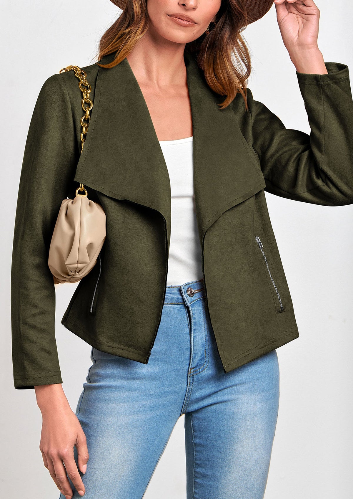 Chaqueta corta de sintético