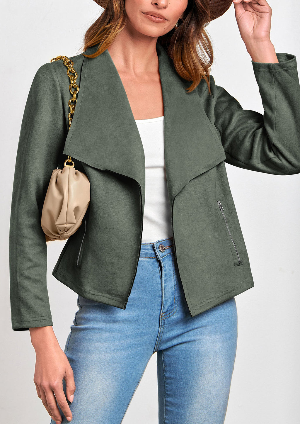 Chaqueta corta de sintético