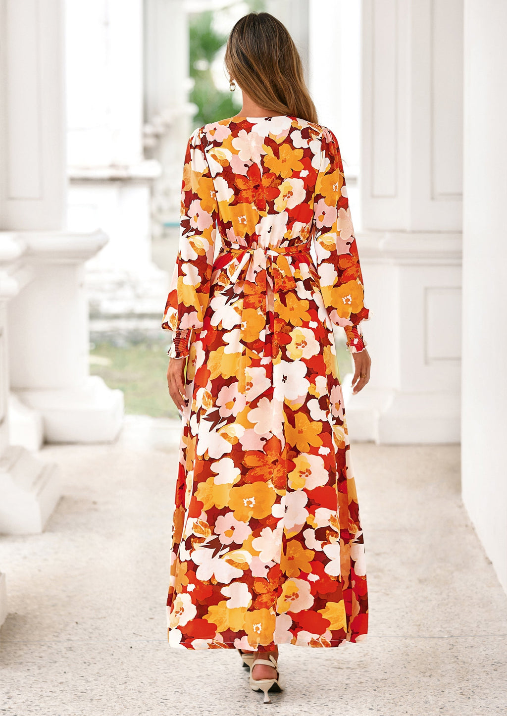 Vestido largo floral