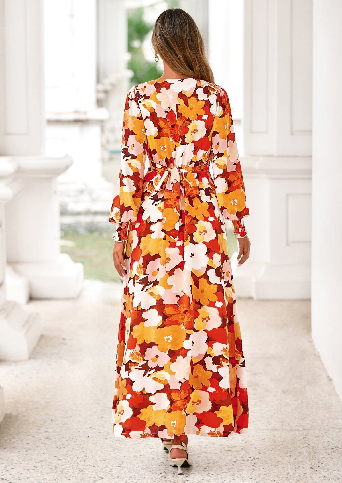 Vestido largo floral