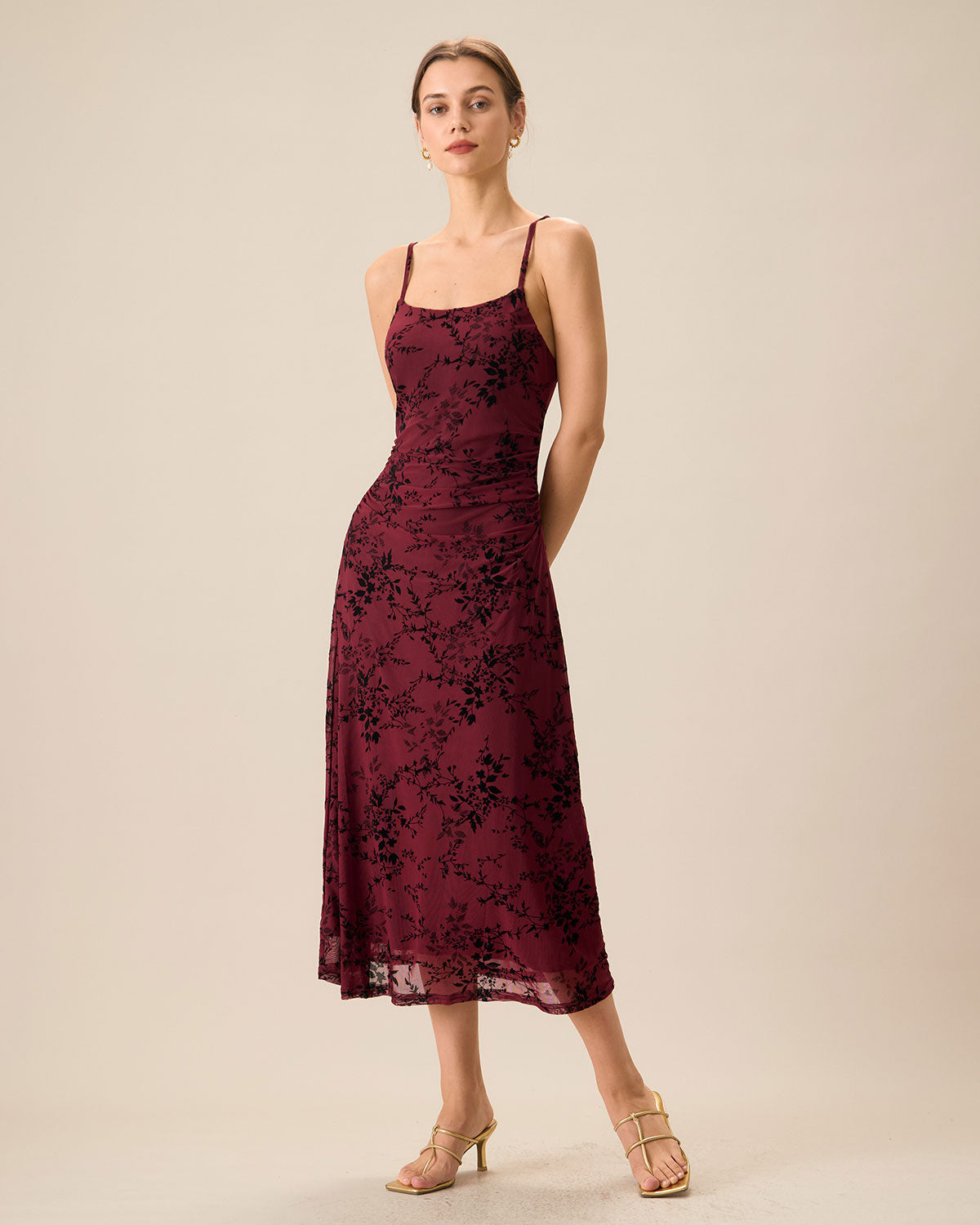 Vestido de lencero con estampado floral