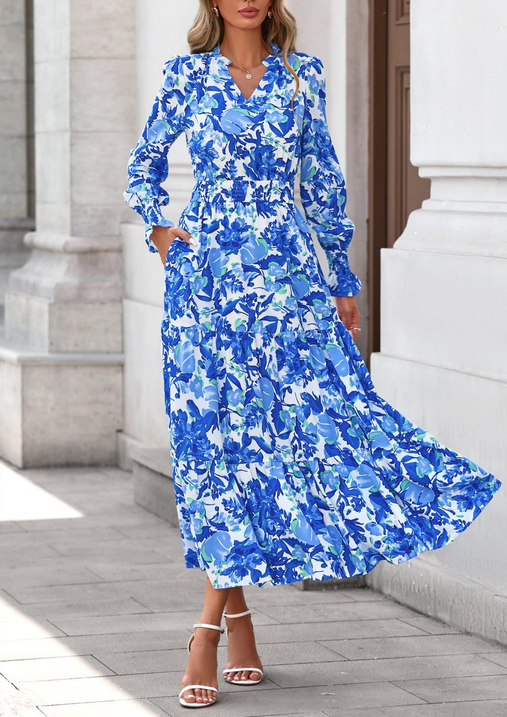 Vestido maxi floral