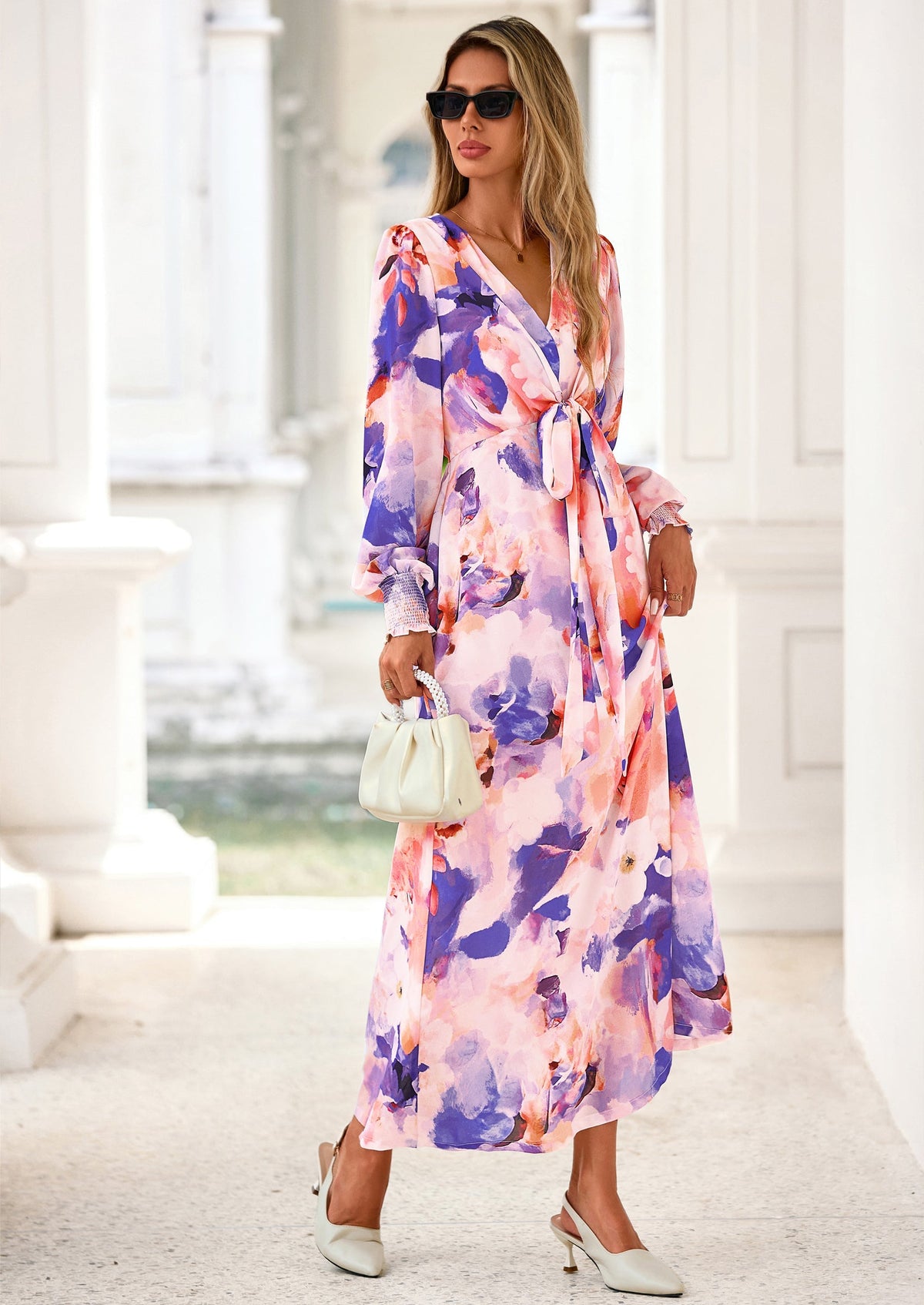 Vestido largo floral