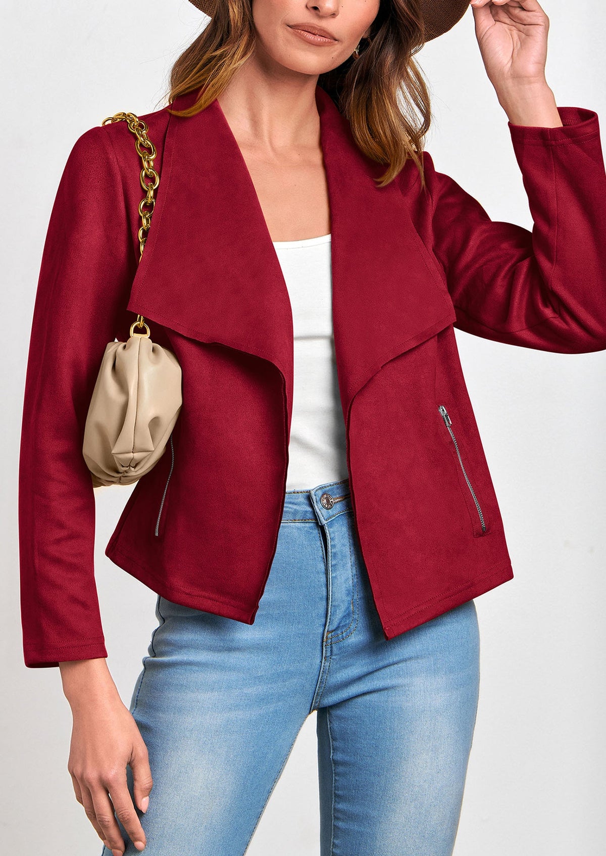 Chaqueta corta de sintético