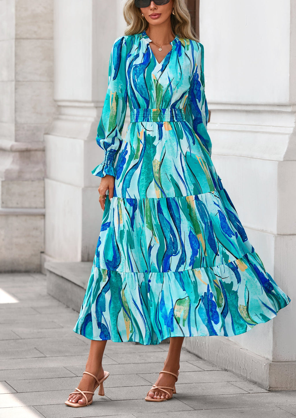 Vestido maxi floral