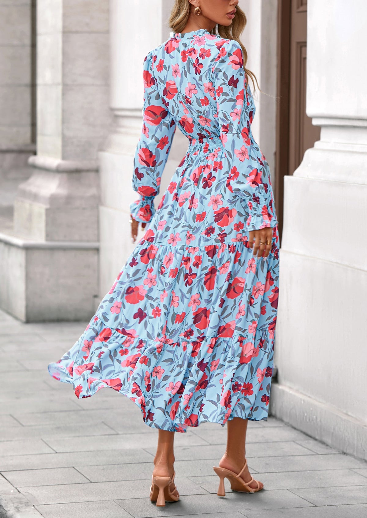 Vestido maxi floral