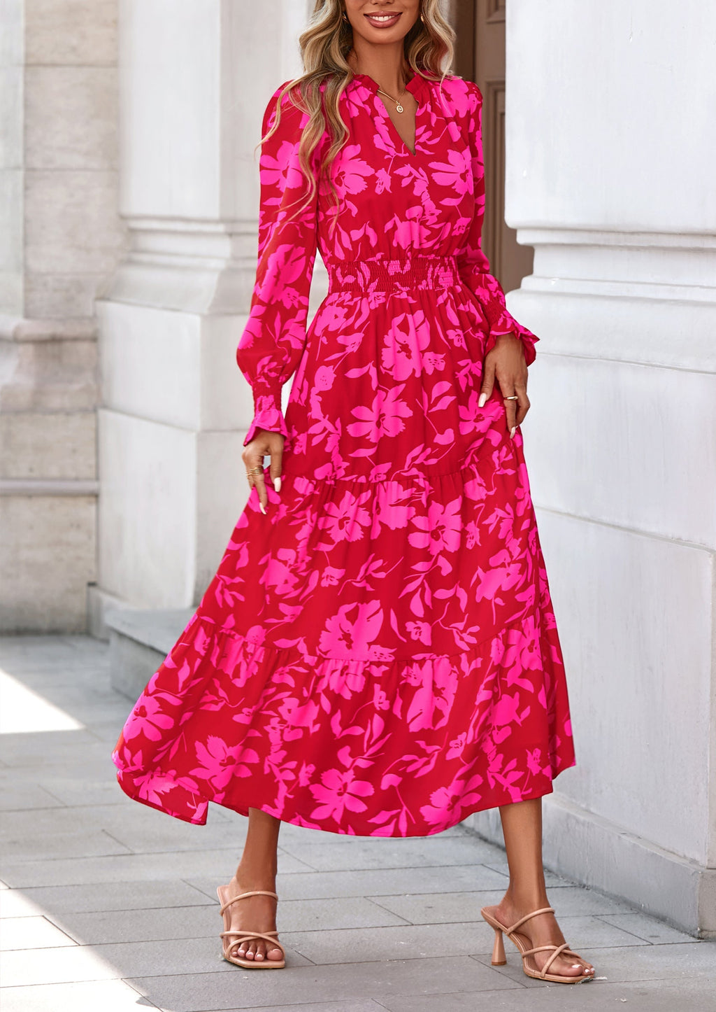 Vestido maxi floral