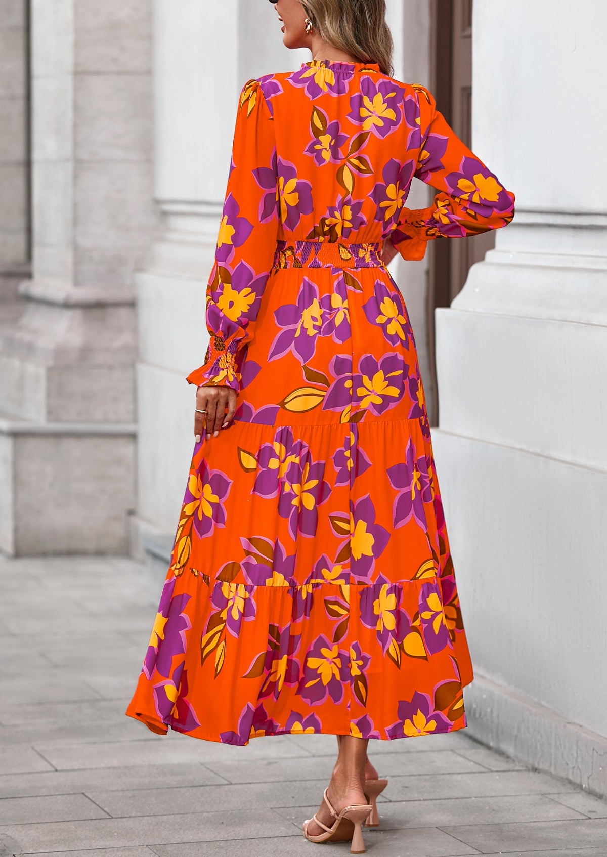 Vestido maxi floral
