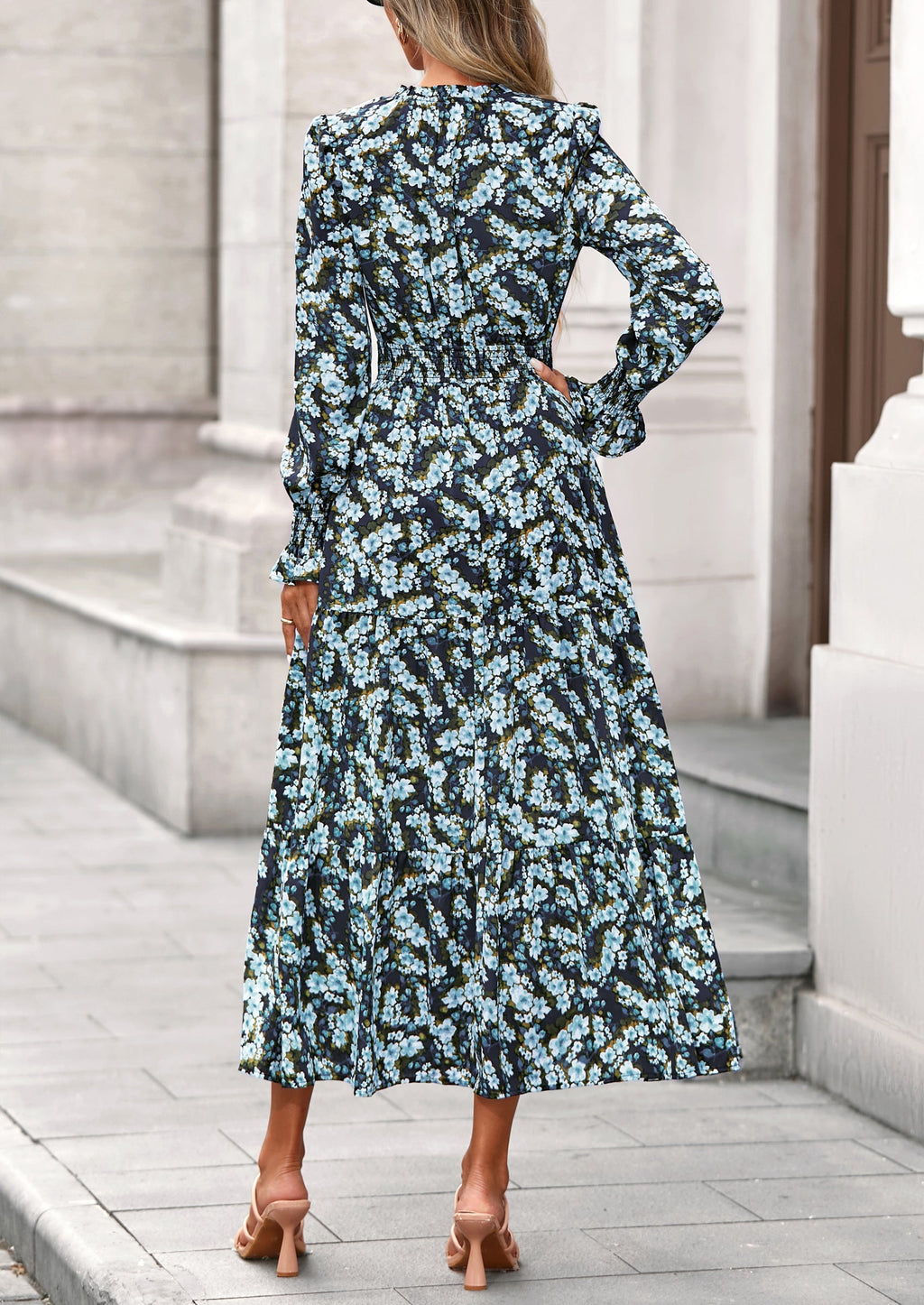 Vestido maxi floral