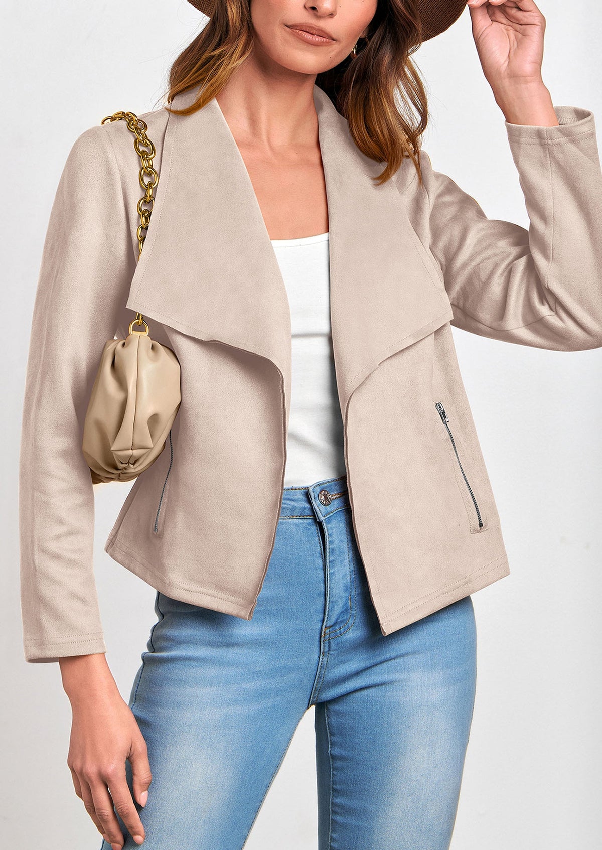 Chaqueta corta de sintético