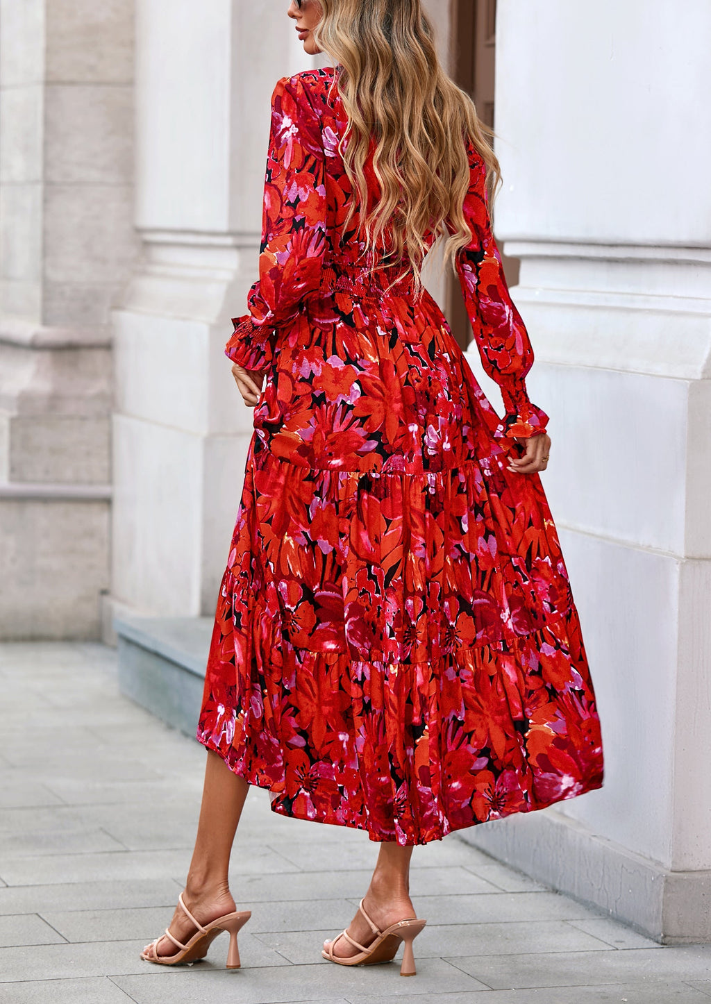 Vestido maxi floral