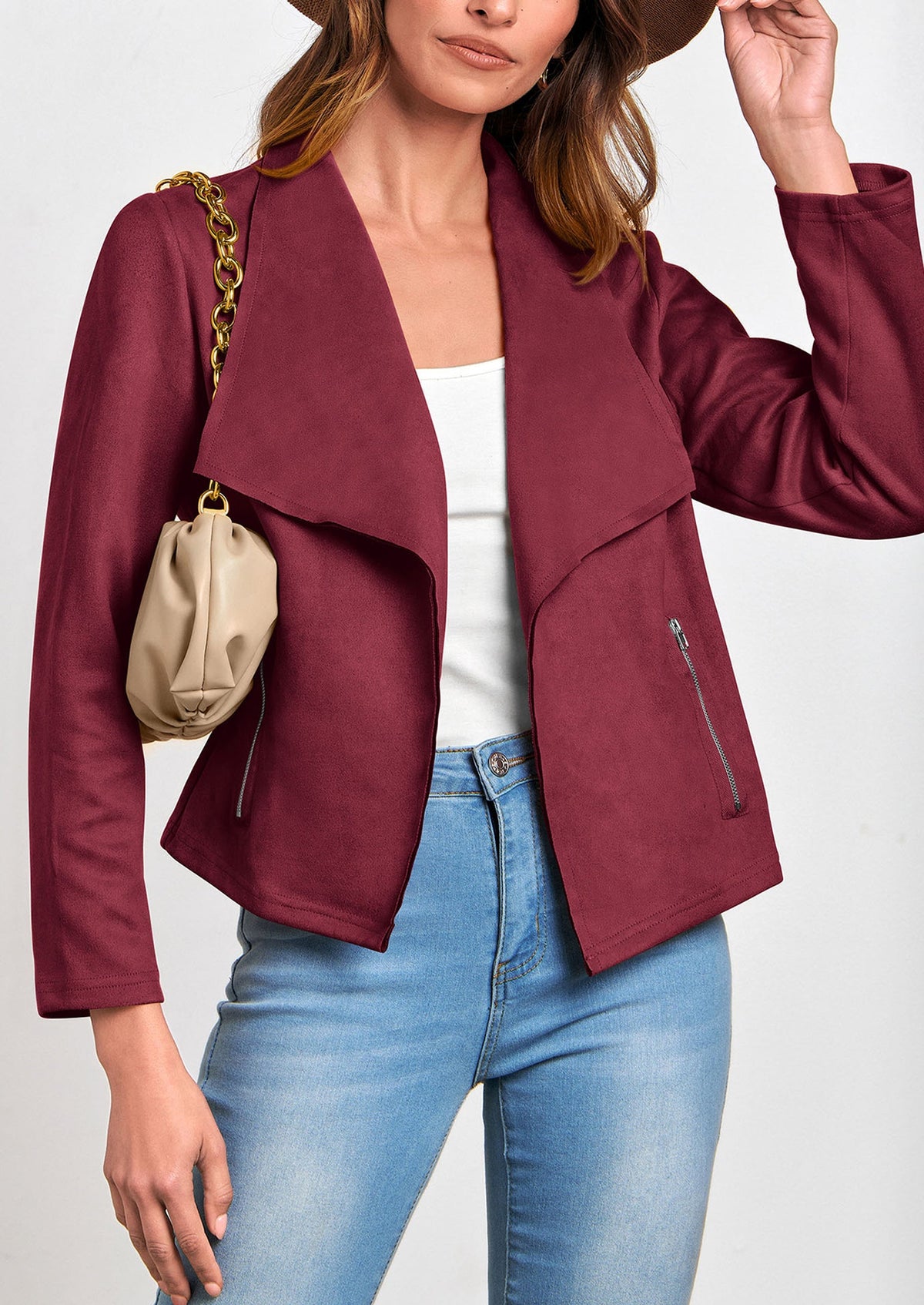 Chaqueta corta de sintético