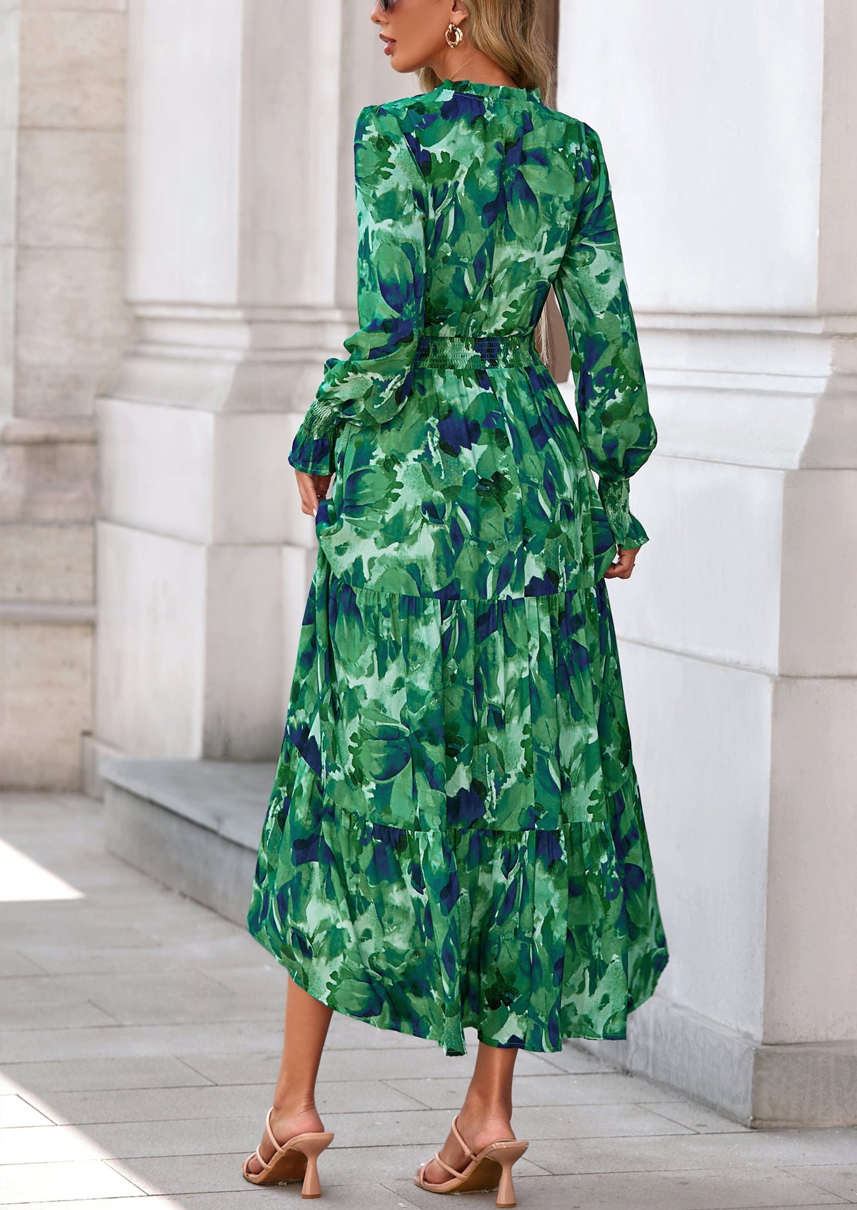Vestido maxi floral