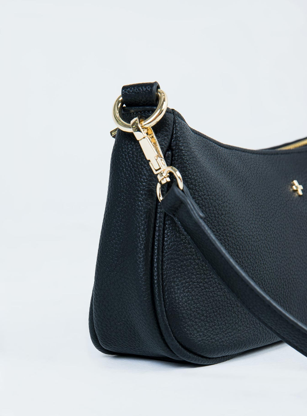 Bolso de cuero negro