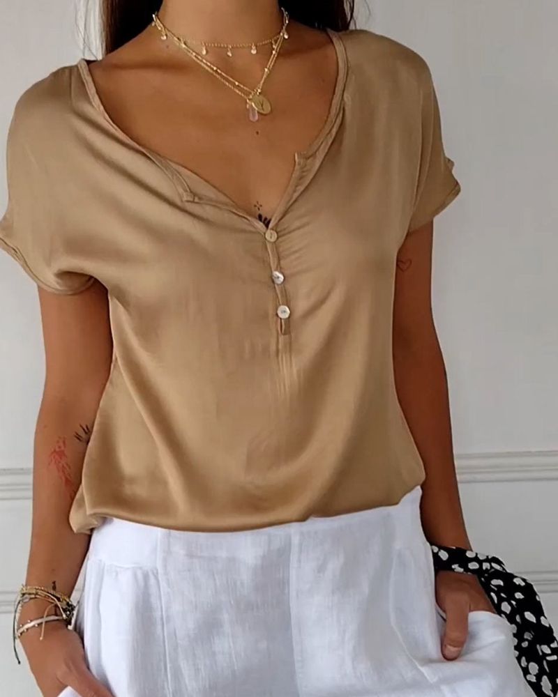 Camiseta de Verano para Mujer, Tejido Ligero