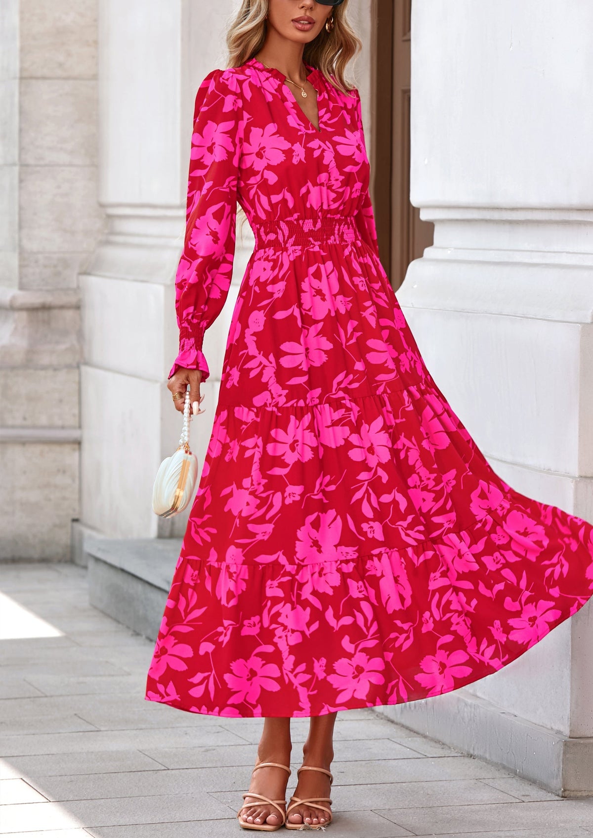 Vestido maxi floral