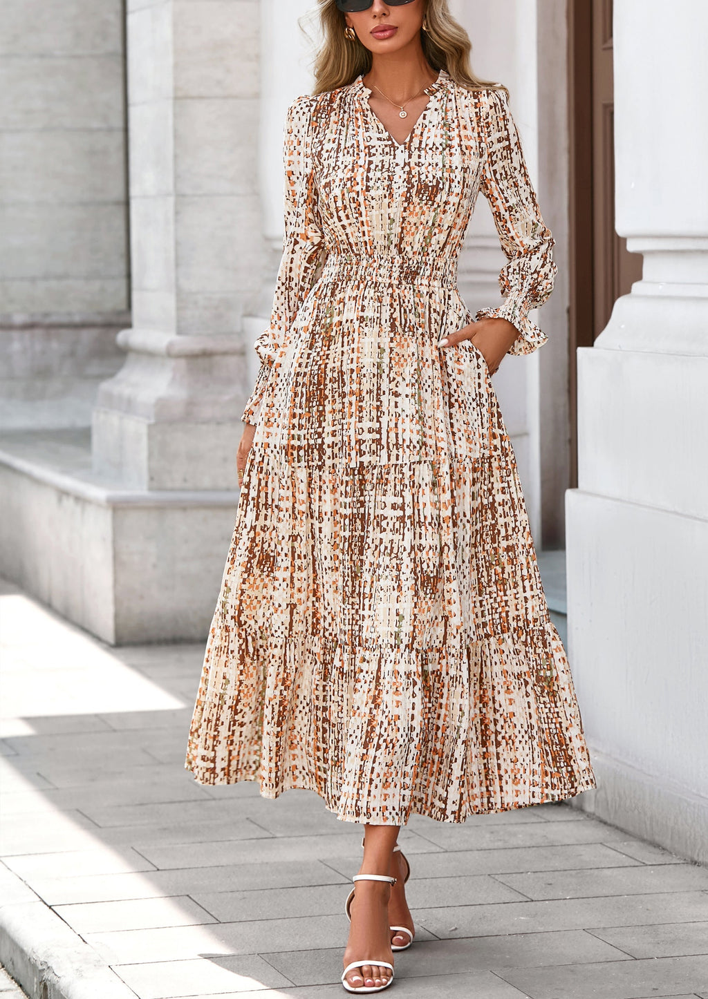 Vestido maxi floral