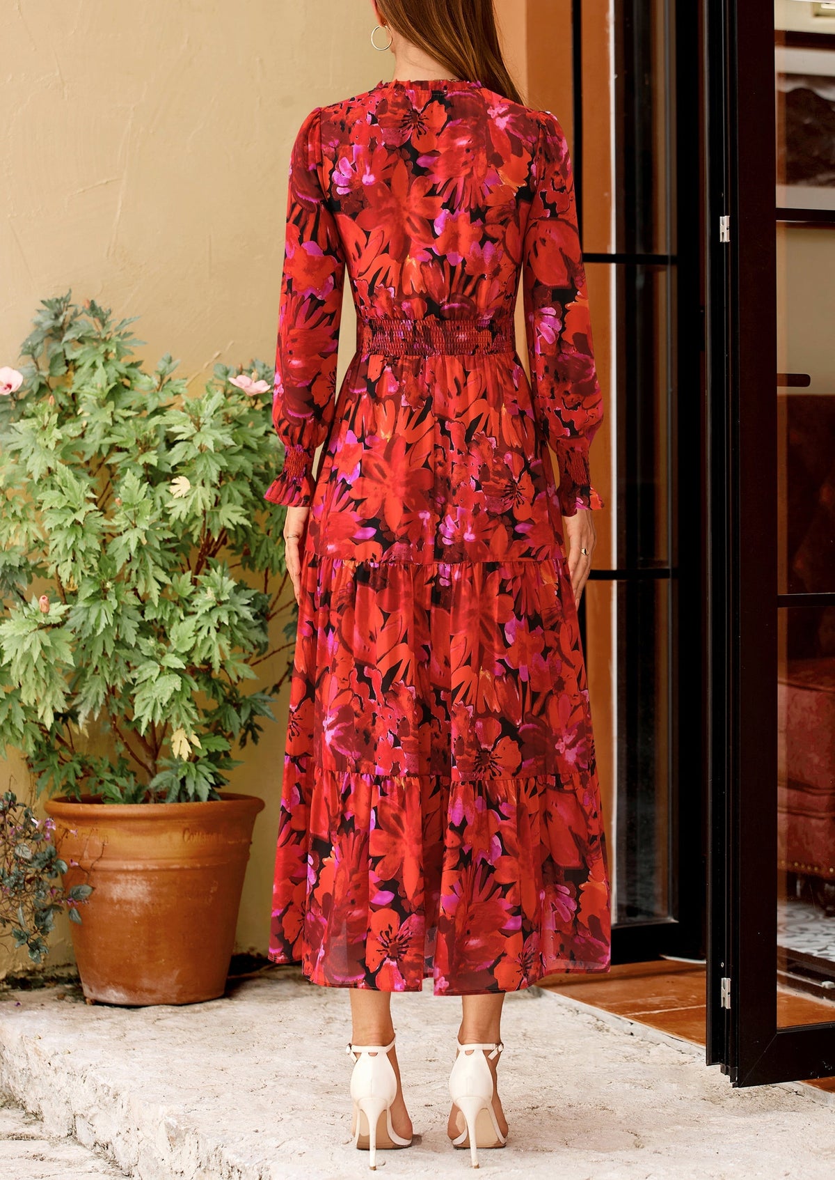 Vestido maxi floral