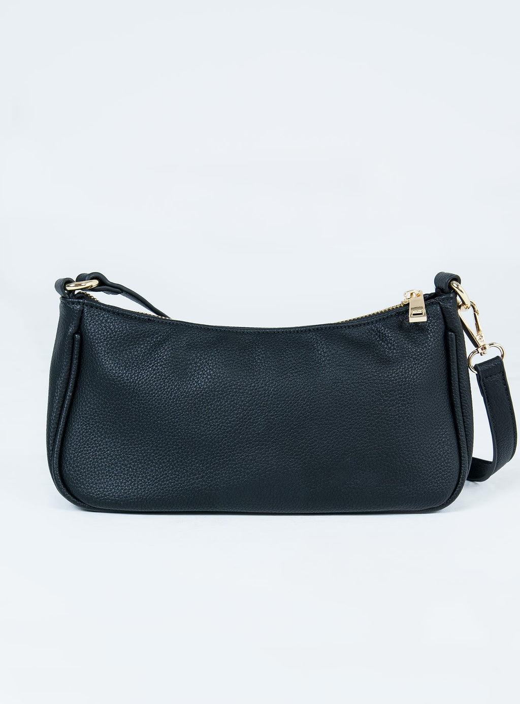 Bolso de cuero negro