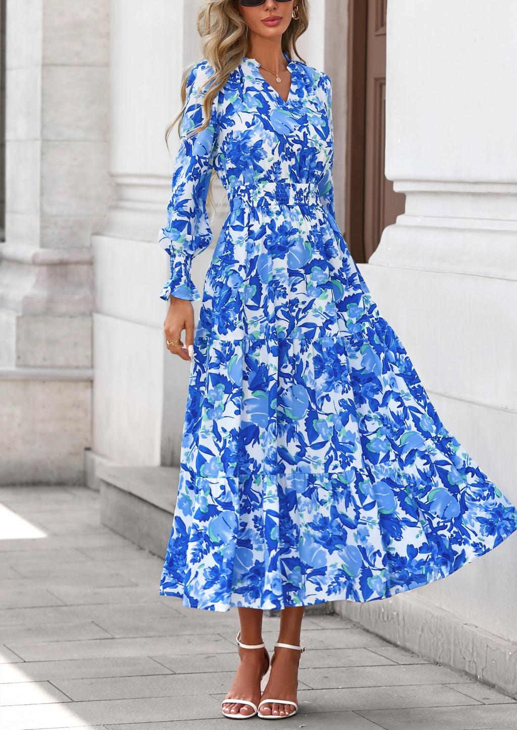 Vestido maxi floral