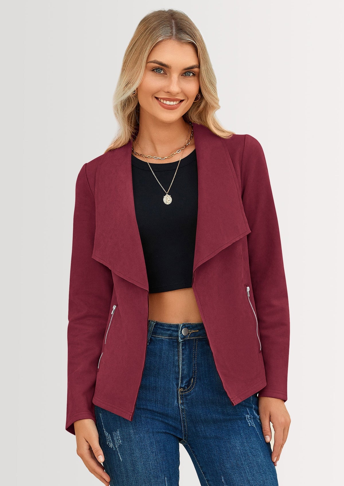 Chaqueta corta de sintético