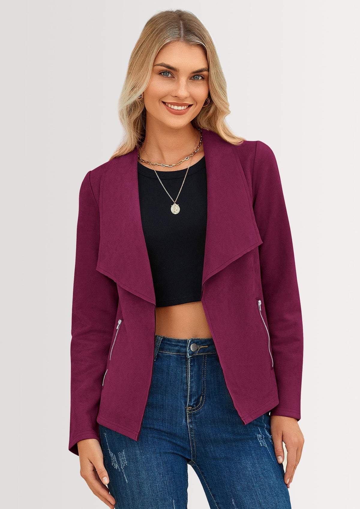 Chaqueta corta de sintético