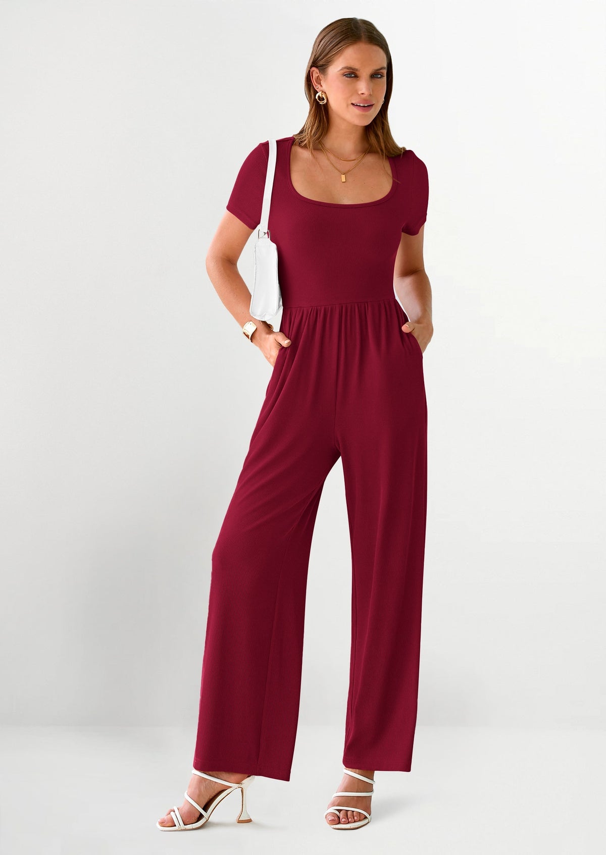 Mono de pierna ancha para mujer