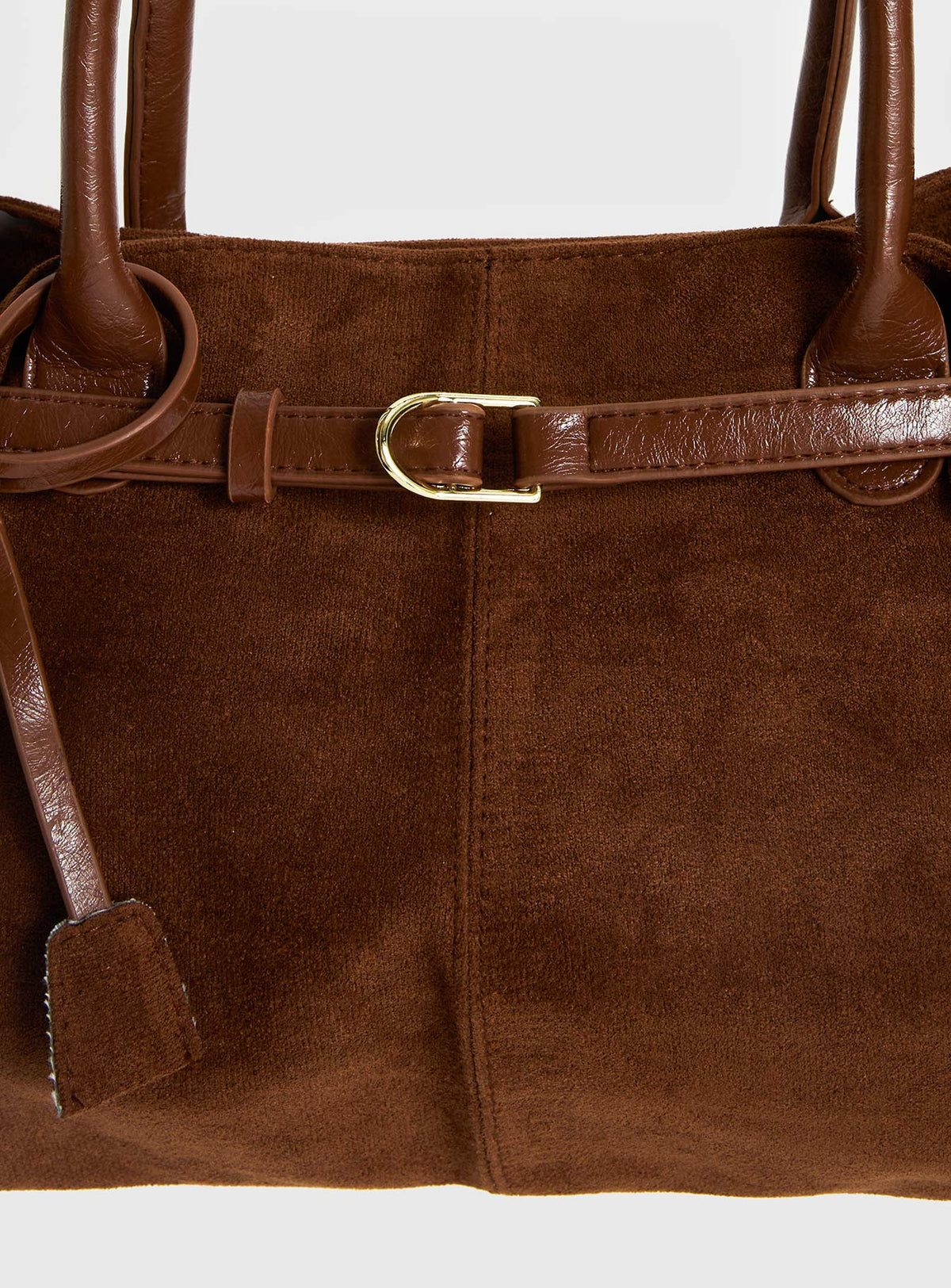 Bolso de hombro marrón
