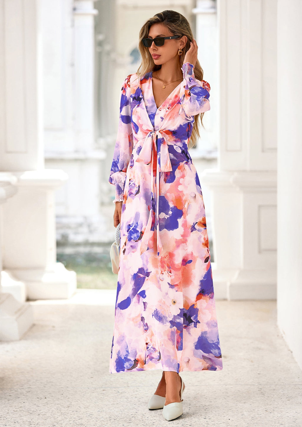 Vestido largo floral