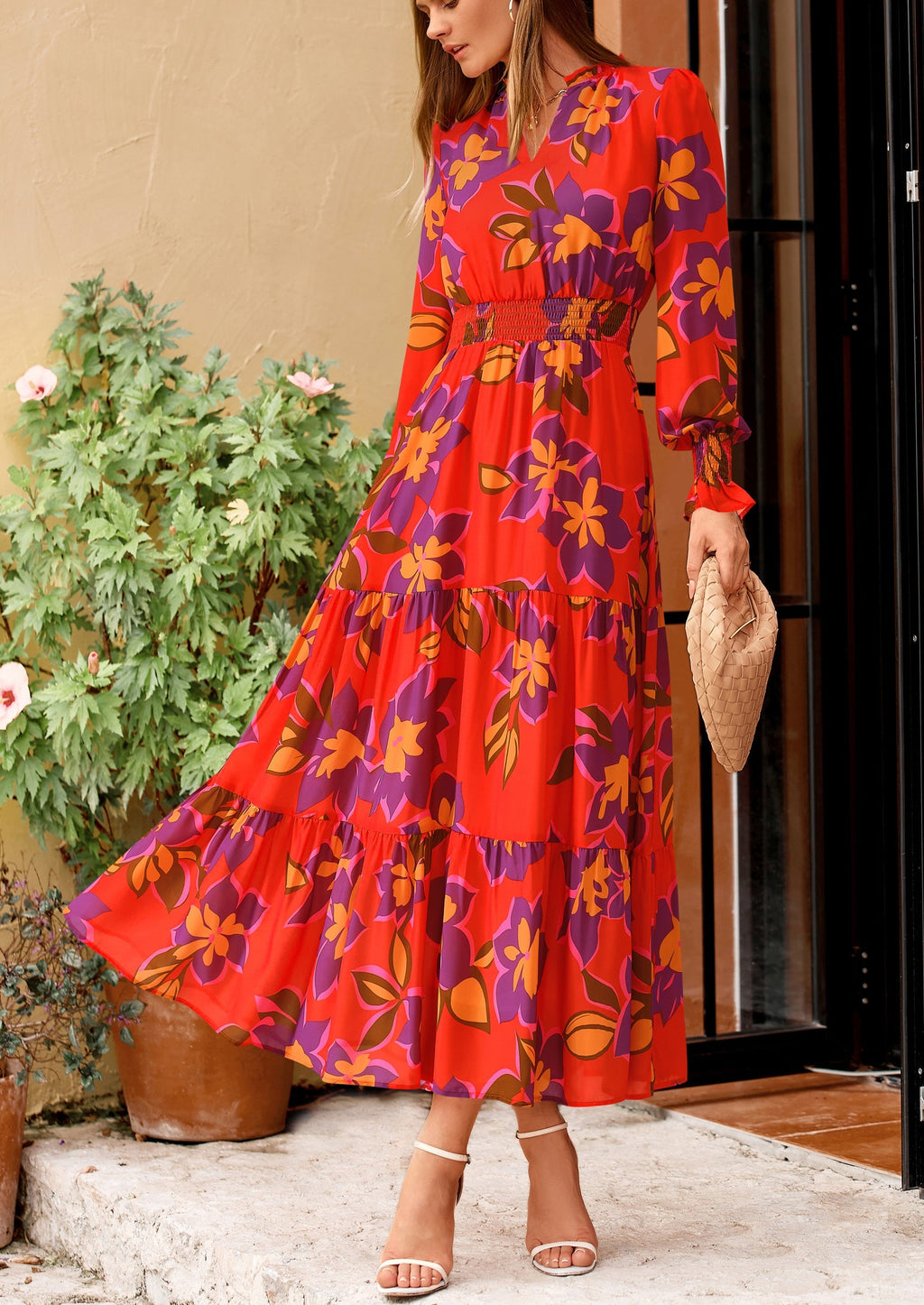 Vestido maxi floral
