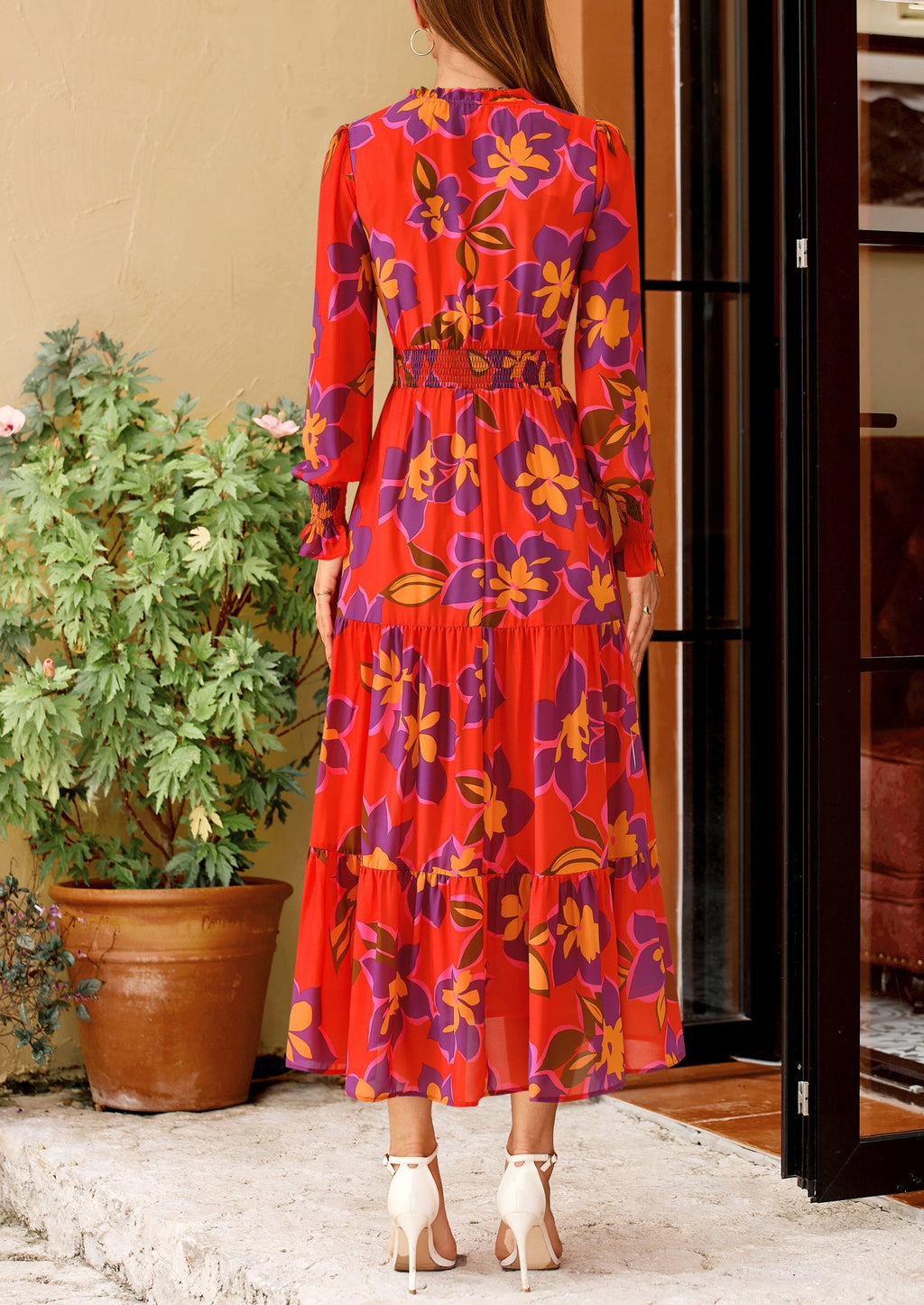 Vestido maxi floral