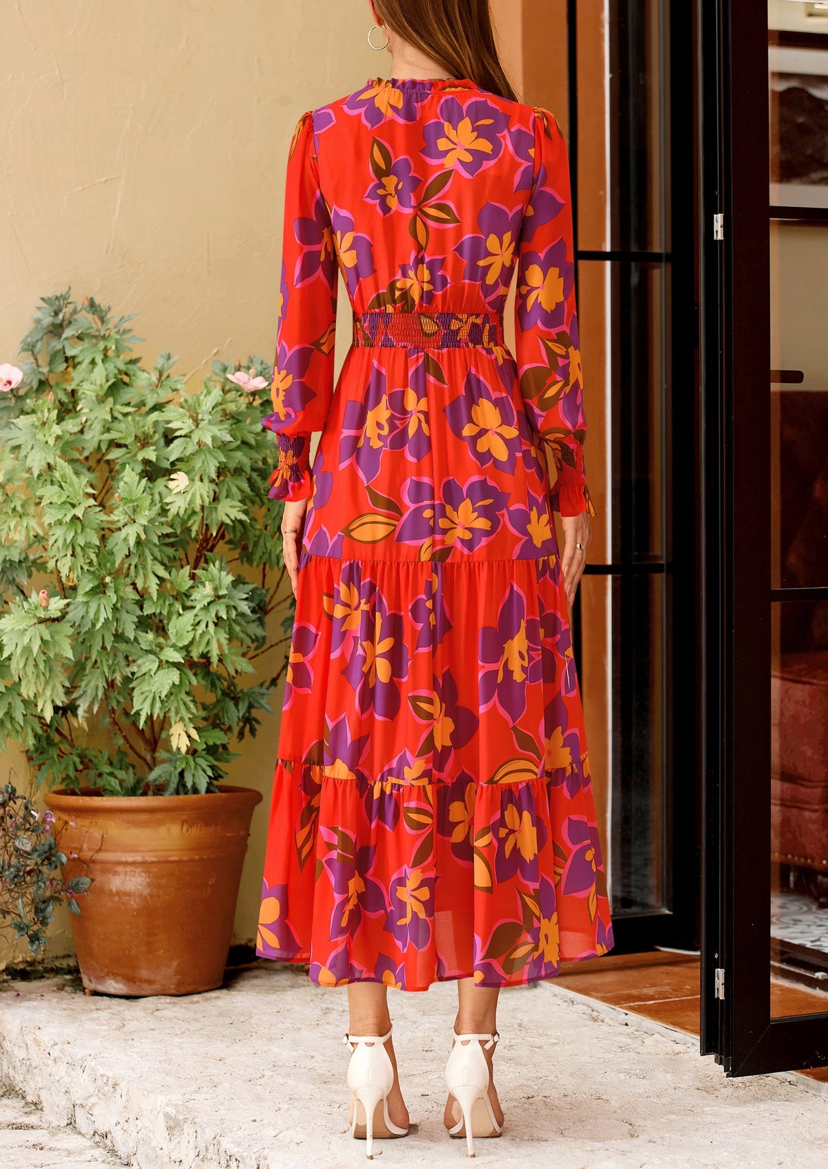 Vestido maxi floral